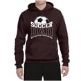thumbnail image 2 of Wild Bobby, Soccer Dad Better Than a Regular Dad Father's Day Unisex Hoodie Sweatshirt, Brown, XX-Large, 2 of 6