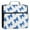 Blue Bows Pattern, variant on Water-Resistant 3-Ring Binder Organizer with Multiple Pockets Zipper Binder Bag for Office Blue Bows Pattern