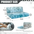 thumbnail image 7 of Yuyamidu Blue Water RV Dinette Cushion Covers Washable Camper Cushion Slipcovers Soft RV Couch Cushion Covers Furniture Protector for RV Camper Decoration, 7 of 7