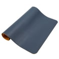 thumbnail image 4 of Alfombrilla de ratón de cuero impermeable multifuncional de doble cara para escritorio (azul y amarillo), 4 of 14