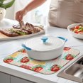thumbnail image 2 of Microfibre Drying Mat for Kitchen Pioneer Dish Drying Drainer Mat Absorbent Colorful Floral Drying Mat Washing Up for Glass, Plate & Cup 16inch X 18inch, 2 of 7
