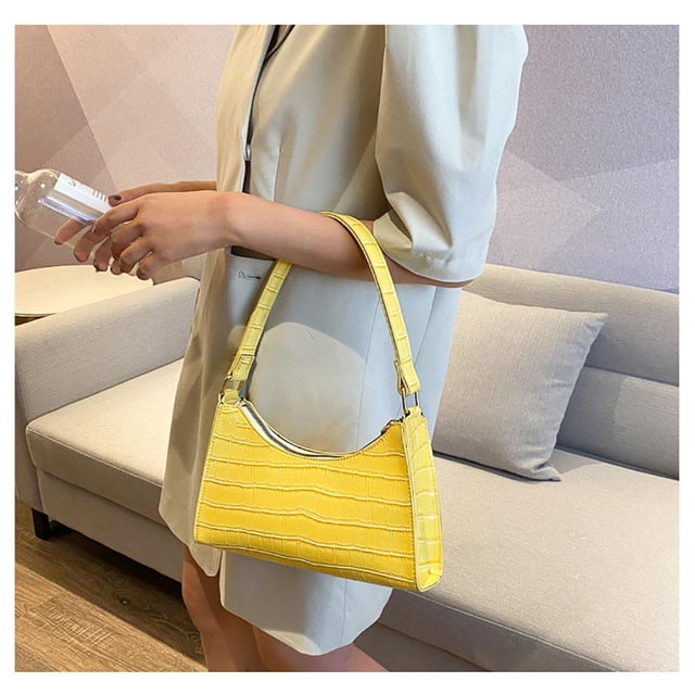 Bolso De Compras Exquisito, Bolsos De Mano Informales Para Mujer, Bolsos De Hombro De Piel Sintética Para Mujer Con Textura De Color Sólido, Bolso De Mano Para Mujer Monstrate AP006669-01