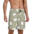 thumbnail image 2 of Wukai Funny Chicken Men’s Short Pajama Pants With Pockets Soft Sleep Pj Shorts for Men-Medium, 2 of 6