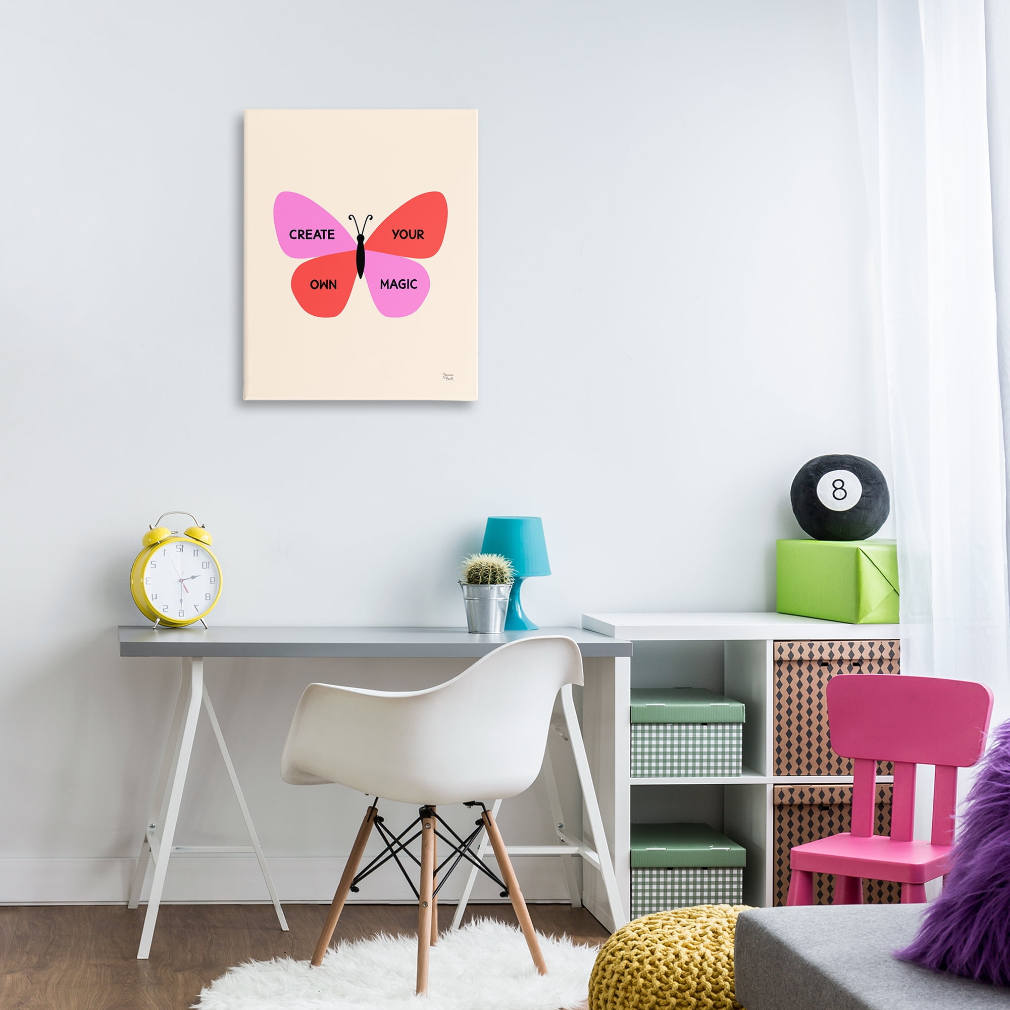 Stupell Industries Create Your Own Magic Animals Painting Wrapped Canvas Art Print Wall Art, 24 x 30