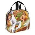 thumbnail image 2 of Lsque Scooby-Doo Print Insulated Lunch Bag with Thick Aluminum Foil Lunch Tote Bag with Front Pocket for Men and Women, Ideal for Work, School, Picnics, and Travel, 2 of 8