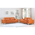 thumbnail image 2 of Titan Furnishings Genuine Italian Leather Sofa and Loveseat in Brown, 2 of 6