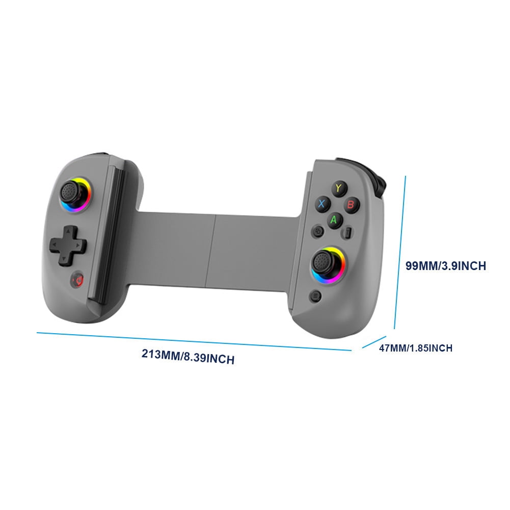  D8 Game Controller for iPhone iPad mini iOS MFi Android, Phone  Tablet Wireless Gaming Controller Bluetooth Gamepad for PC Switch Xbox PS4  (not PS5), Hall Effects Joysticks with Linear Trigger 