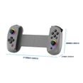 thumbnail image 2 of Teléfono Móvil D8 Wdftyju Gamepad RGB Luz para PS3 PS4 Switch Gris Claro, 2 of 8