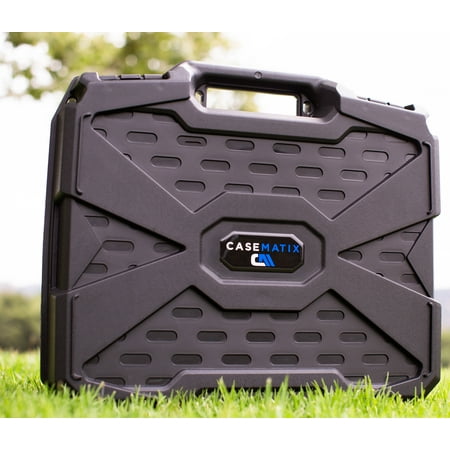CASEMATIX - Hard Case for Starlink Mini Kit AC Dual Band Wi-Fi System and Accessories - Black