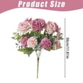 thumbnail image 3 of Rose Hydrangea Mixed Simulation Bouquet, Realistic Silk Flowers for Living Room Bedroom Decoration, Multi Color Soft Flower Arrangement Centerpiece, Bouquet*1, 3 of 5
