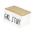 thumbnail image 4 of Soporte para tampones para baño, contenedor de almacenamiento de toallas sanitarias de madera rústica, decorativo y creativo, estuche organizador para, 4 of 9