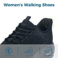 thumbnail image 3 of AOV Womens Running Shoes Slip on Tennis Athletic Walking Shoes Lightweight Comfortable Gym Workout Jogging Sport Sneakers AllBlack US 8, 3 of 7