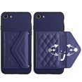 thumbnail image 6 of for iPhone 7 / 8 / SE 2022 & 2020 Slim Case with Card Holders and Strap for Women, iPhone 7/ 8/SE 2022 & 2020 Phone Case Wallet PU Leather Kickstand RFID Blocking Flip Shockproof Wallet Case - Blue, 6 of 11