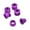 Purple-4.9MM, variant on 5pcs Bicycles Chainring Bolts,Aluminum Alloy Single Speed Chainring Bolts Mountain Bike Chainwheel Bolts Accessories