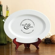Angle View: Personalized Mr. and Mrs. Wedding Platter