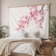 thumbnail image 3 of Cherry Blossoms Tapestry for Bedroom Wall Hanging Tapestry, Pink Flower Floral Spring Nature Country Ceiling Backdrop Tapestries Poster Blanket Wall Decor for Teens Room Living Room Dorm 59" x 79", 3 of 8