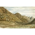 thumbnail image 2 of Paul Huet 24x16 Gold Ornate Framed and Double Matted Museum Art Print Titled - Rock Cliffs Along the Romanche (1858), 2 of 4