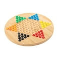 thumbnail image 3 of Hellery Chinese Checkers Board Games Strategy Family Board Game Parties with Storage Case Traditional Pegs Handcraft 6 Color Marbles, 3 of 8