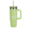 thumbnail image 4 of Ozark Trail 30 oz Tumbler with Handle. Sonic Lime with White Stripes, 4 of 10