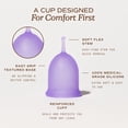 thumbnail image 3 of August Medical Grade Soft Silicone Period Cup, 1 Count, 3 of 6