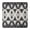 Black Geometric Triangle-1, variant on Blue Floral and Petal Pattern Square Fitted Tablecloth with Elastic Edge,Square Table Cover,Washable Elastic Table Cover for Home Kitchen Party Decor 34"x34"