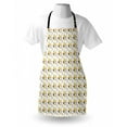 thumbnail image 3 of Triangle Apron Geometric Composition with Pastel Tones Mosaic Design Modern Art Illustration, Unisex Kitchen Bib Apron with Adjustable Neck for Cooking Baking Gardening, Multicolor, by Ambesonne, 3 of 3