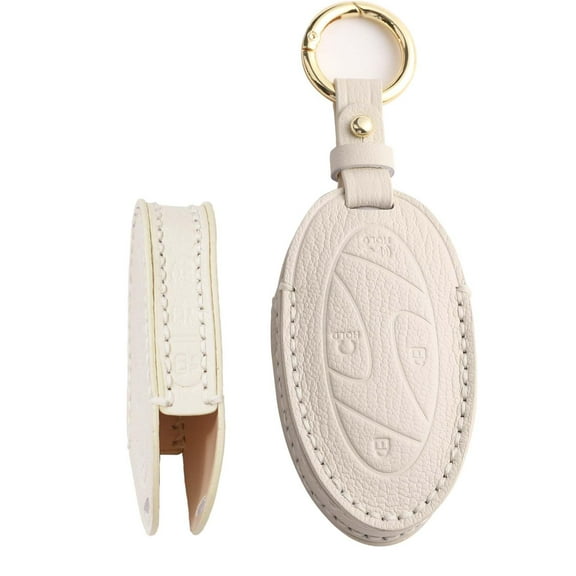 7 Button Key Fob Cover Compatible with Hyundai Ioniq 6 Grandeur GN7 KONA 2023 2024 2025 Accessories Handmade 3D Design Leather Key Case with Keychain-7 Button