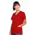 thumbnail image 3 of Cherokee Workwear Originals Women's Scrubs Top Snap Front V-Neck 4770, 3 of 5