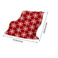 thumbnail image 2 of DeskAKBK Christmas Plush Throw Blanket 50x60 Inches, Red Festive Holiday Blanket with Snowflake Tree Patterns, Soft Flannel Couch Bed Blanket for Winter Decor and Gift, 2 of 4