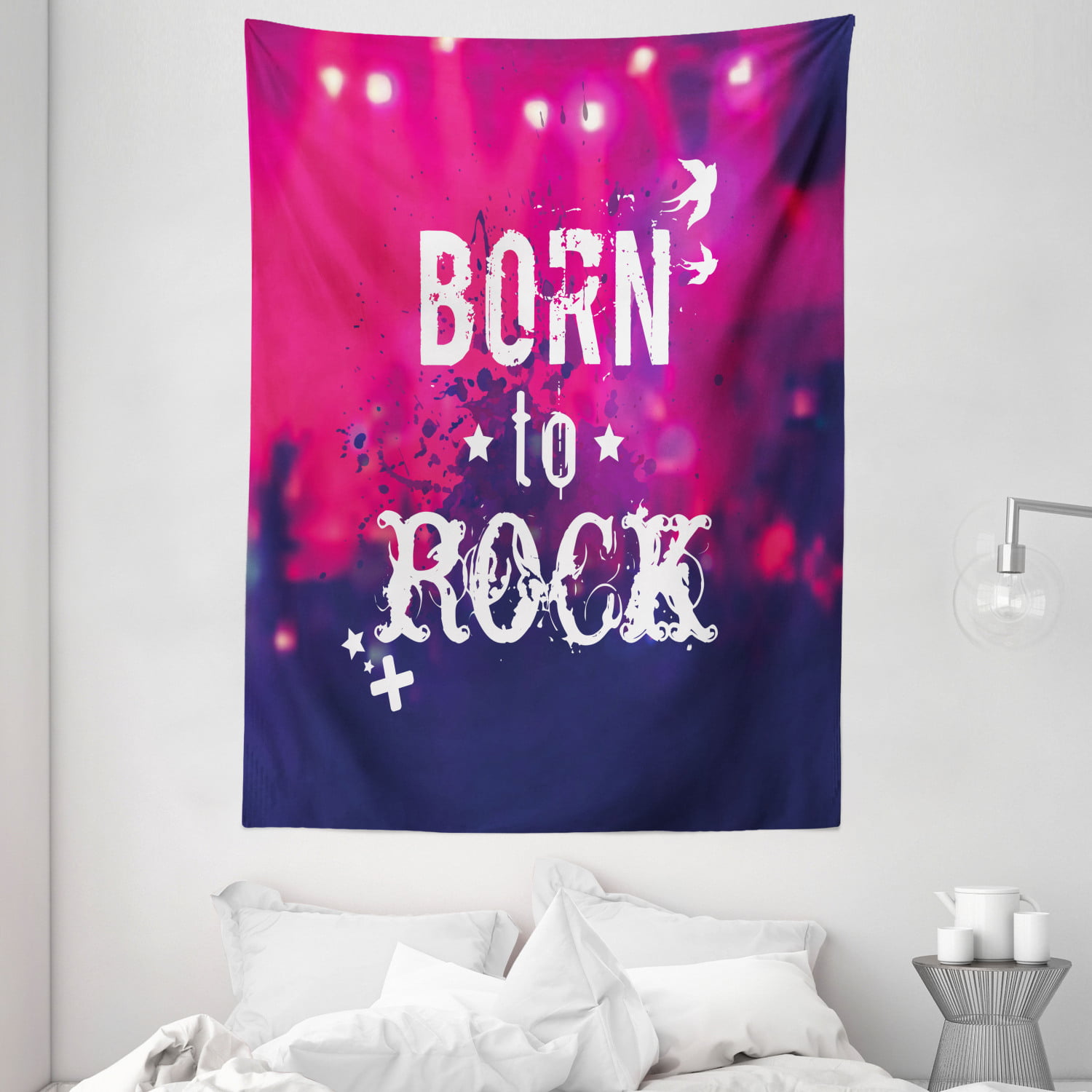 Popstar Party Tapestry Wall Hanging Art Bedroom Dorm 2 Sizes Ambesonne 