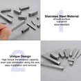 thumbnail image 3 of Uxcell 10Pcs Round Ended Feather Key, 6x6x55mm Stainless Steel Professional Parallel Drive Shaft Key Stock for Fastener, 3 of 6