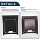 thumbnail image 5 of Sticker de cuero sintético para el panel de la consola central Unique Bargains para Mercedes-Benz EQE350 2022-2024, cubierta del panel de control central, negro mate, 1 juego, 5 of 6