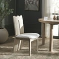 thumbnail image 2 of Safavieh Kieran Modern Wood Dining Side Chairs, Cream / Ivory, 2 of 8