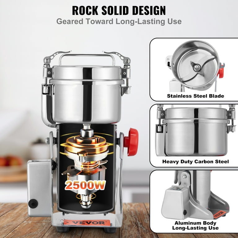 700g Herb Grain Grinder Electric Mill Cereal Machine-High Speed