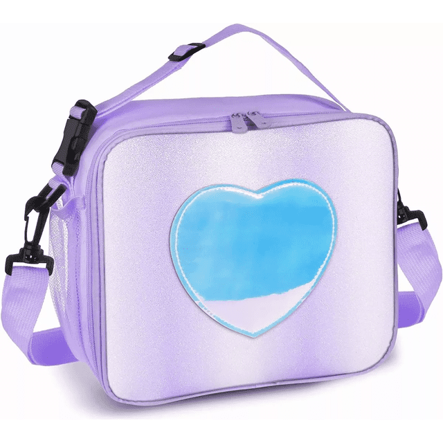Lonchera Infantil Termica Arco Iris Portátil Violeta