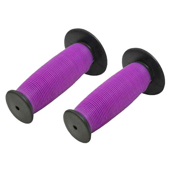 Alta Mushroom Two-Tone Bike Grips, (Black/Purple)