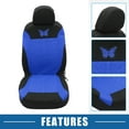 thumbnail image 3 of Kit universal de 9 fundas Unique Bargains para asientos de coche lavables patrón de mariposa azul, 3 of 7