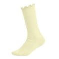 thumbnail image 2 of FSYBOA Girls Socks, Casual Soft Stretchable Cute Kids Crew Socks Beige Size 6-14T, 2 of 6