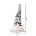 thumbnail image 3 of Leodye 1Pcs Christmas Gnomes Decorations Indoor Gift Plush with Light - Santa Gnomes Plush Cute Christmas Decor Elf Christmas Decorations Indoor Gift Xmas Table Decor-7.87x3.17Inch, 3 of 7