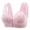 Pink, variant on Sports Bras for Older Women Front Button Closure Wireless Bras Push Up Breathable Sports Bras Plus Size Everyday Bra