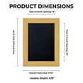 thumbnail image 4 of 16x20 Shadow Box Frame Natural Wood | With a 3/4" Usable Display Depth | Includes a Black Real, 4 of 6