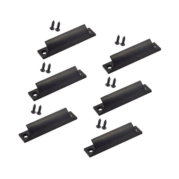WINDLAND Set of 6 Aluminum Cabinet Pull 3 Inch Center to Center Drawer Pulls Easy to Use for Kitchen & Bathroom Drawer Handles