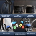 thumbnail image 3 of MAX 5000PSI 4GPM Professional Electric Pressure Washer, 8" Wheels 33FT Hose Commercial Electric Power Washer with 5 Nozzles 3L Foam Bottle for Car Fence Driveway Yard (EPA/CARB/ETL Compliant), 3 of 9