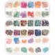 thumbnail image 3 of 3 cajas de encanto de manicura ultradelgada Parche de brillo irregular Pegatinas de uñas DIY Nail Art Shell Flakes Accesorios de uñas para mujeres niñas (12 rejillas en 1 caja), 3 of 6