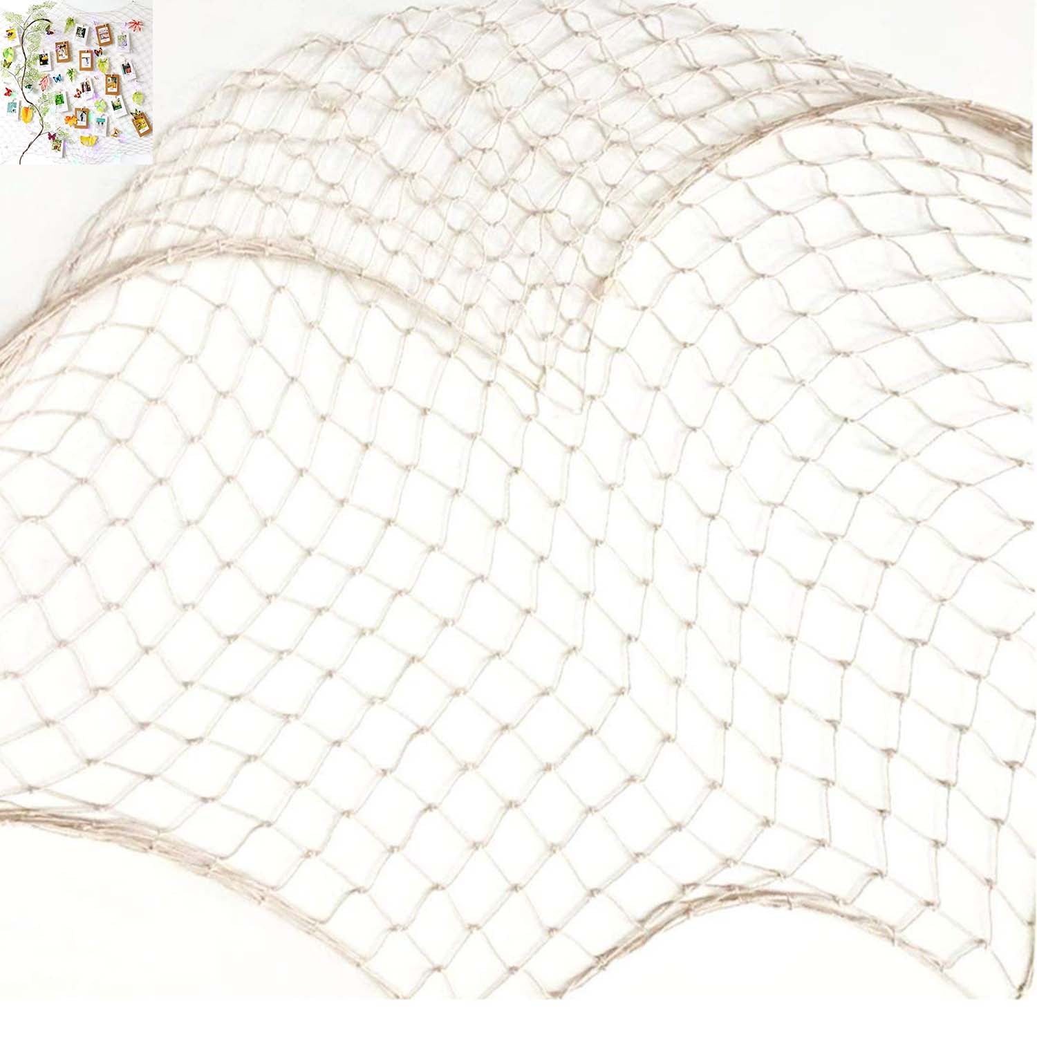 Creamy White Fishing Net Beach Theme Decor for Party Home Living Room  Bedroom Mediterranean Style Decor Wall Decoration - AliExpress