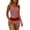 *1-Red, variant on Women's Striped Tube Top 2 Piece Short Sets , Ladies' Twist Waist Strapless Matching Outfits , Summer Beach Casual Lounge Sets For Women,Blue,S-XL