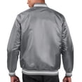 thumbnail image 2 of Men's Starter Silver Chicago Bears Locker Room Satin Varsity Full-Snap Jacket, 2 of 4