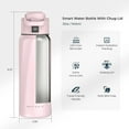 thumbnail image 5 of WaterH BOOST Stainless Steel Triple Wall Insulated Smart Water Bottle 32 oz. Pink (B003PK), 5 of 5