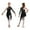 Black, variant on Kids Girls Ballet Lyrical Dance Dress Latin Jazz Ice Skating Costume Gymnastics Skirted Leotard Black 6