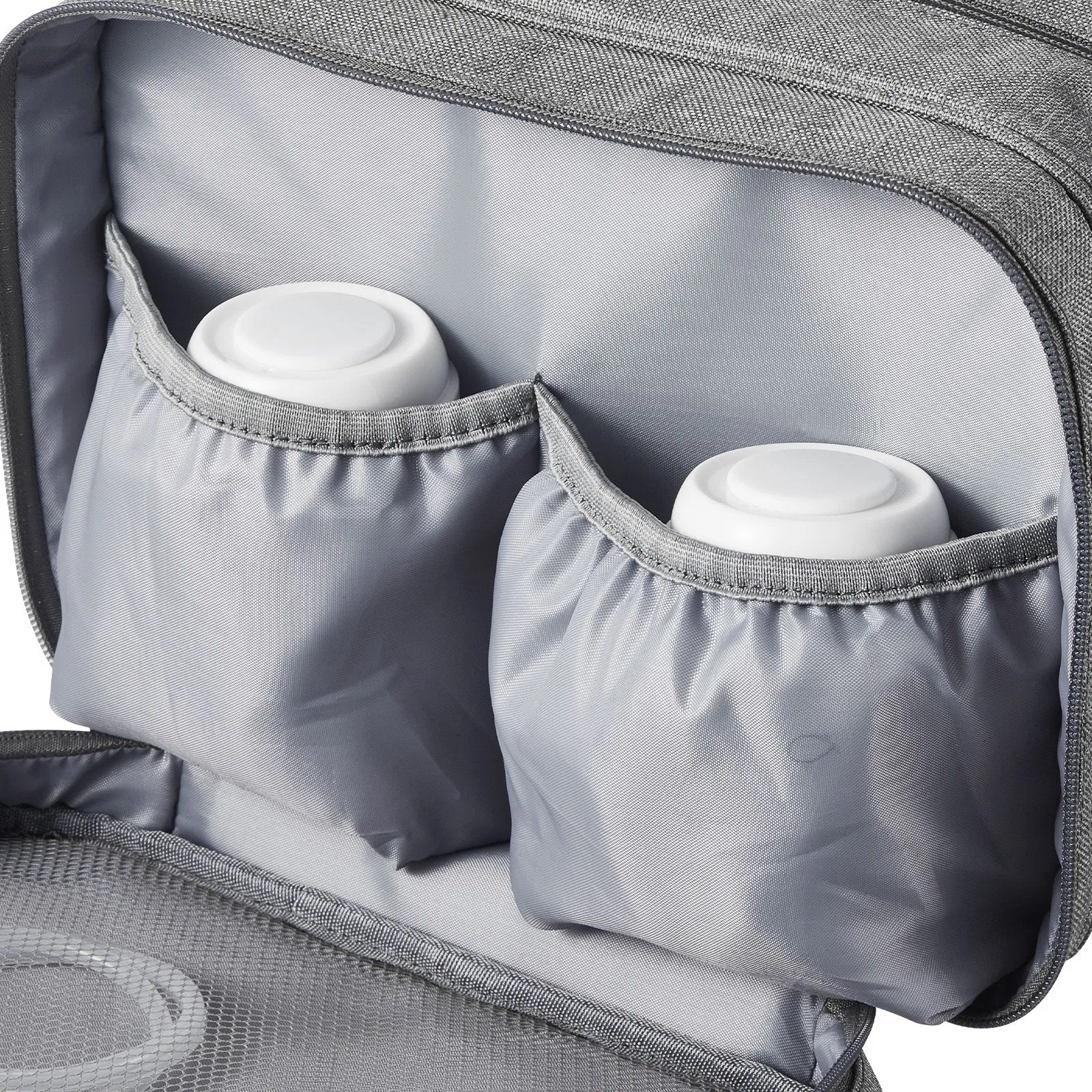 Portable Wearable Breast Pump Bag with Ice Pack for M5/M6-Stylish Grey Carrying Case for Breastfeeding,Pumping Accessories,and Milk Storage